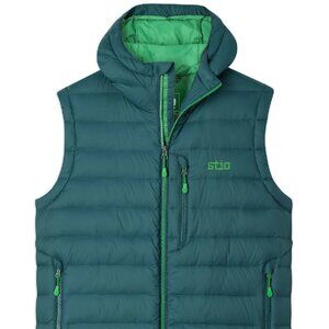 $279! NWT Men's Stio Hometown Hooded Down Vest - Boundless Green - Small